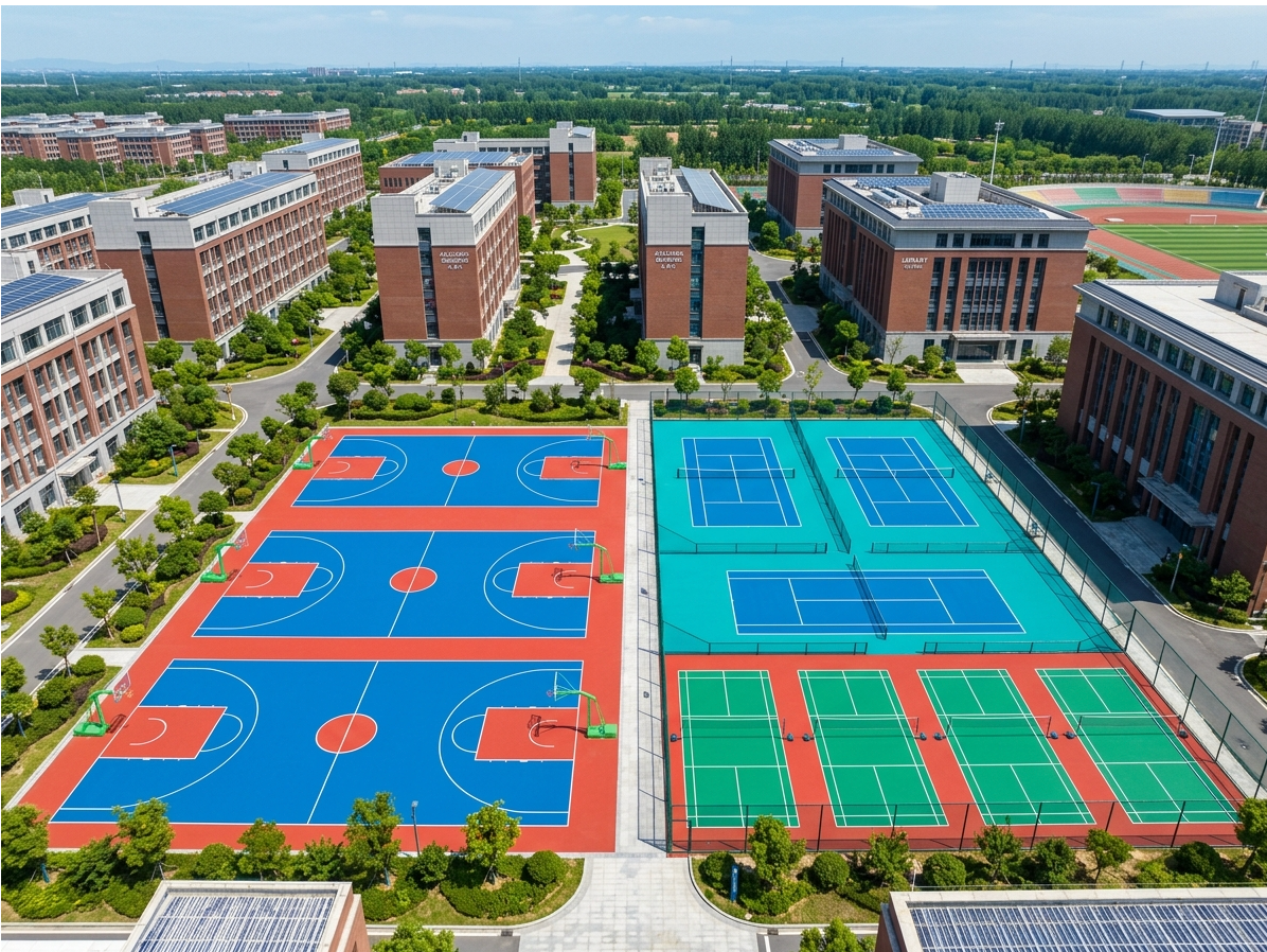 绥化市硅PU球场硅PU篮球场 - 价格